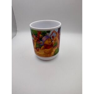 Vtg Disney Winnie the Pooh Melamine Cup Zak Designs Hundred Acre Band Plastic
